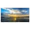 Designart - Beautiful Sunrise and Seashore - Large Seashore Canvas Wall Art